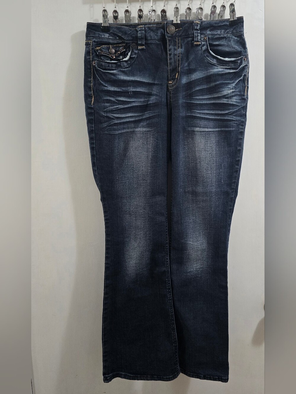 Zanadi Dark Indigo Jeans, Size 14, Like New